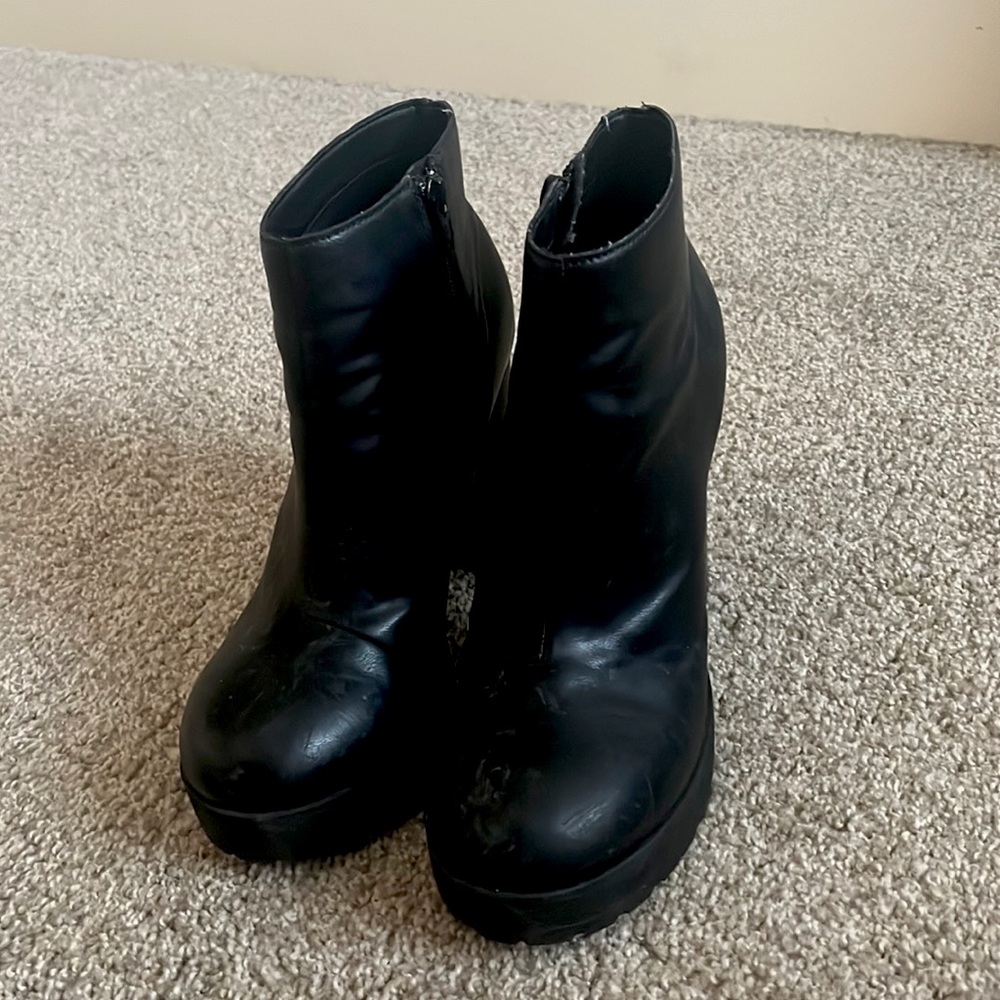 Combat Heel Boots